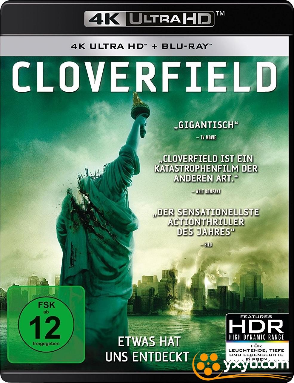 科洛弗档案 Cloverfield (2008) 末世凶煞(港) / 苜蓿地 / 柯洛弗档案 / 1-18-08